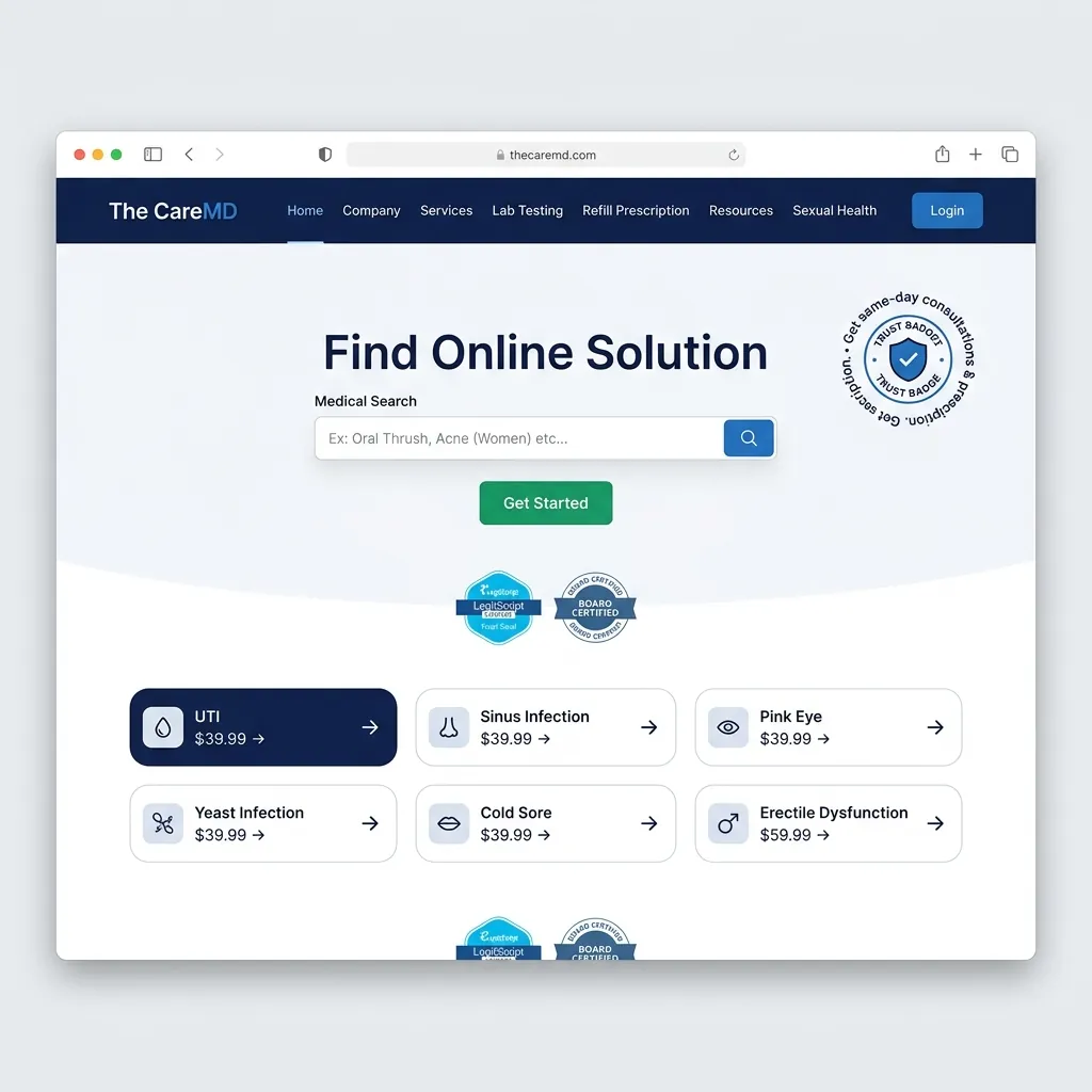 The CareMD mockup