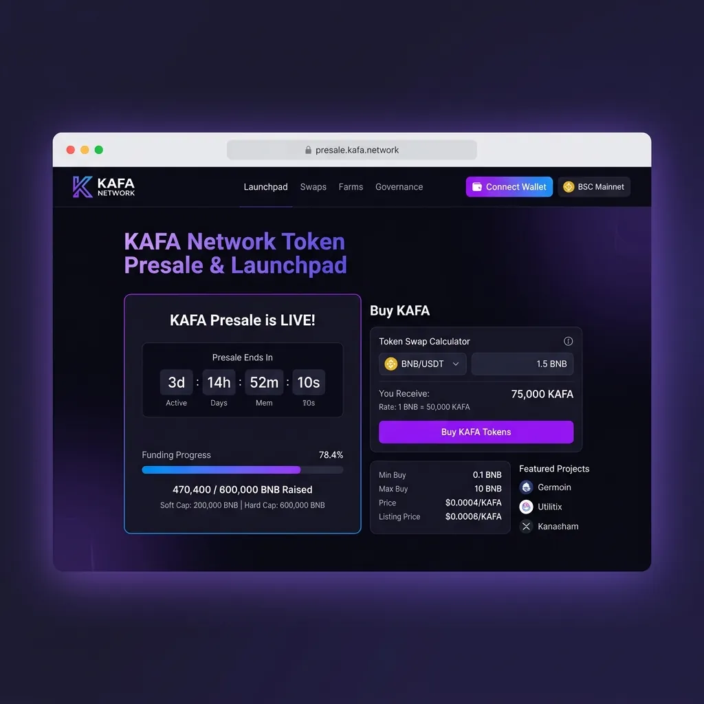 KAFA Presale mockup